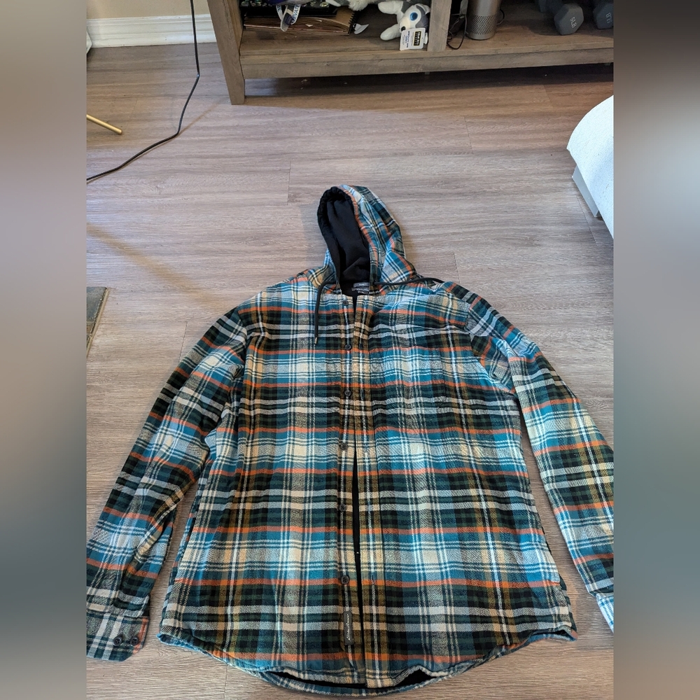 Eddie Bauer Button Up Plaid Shirt L